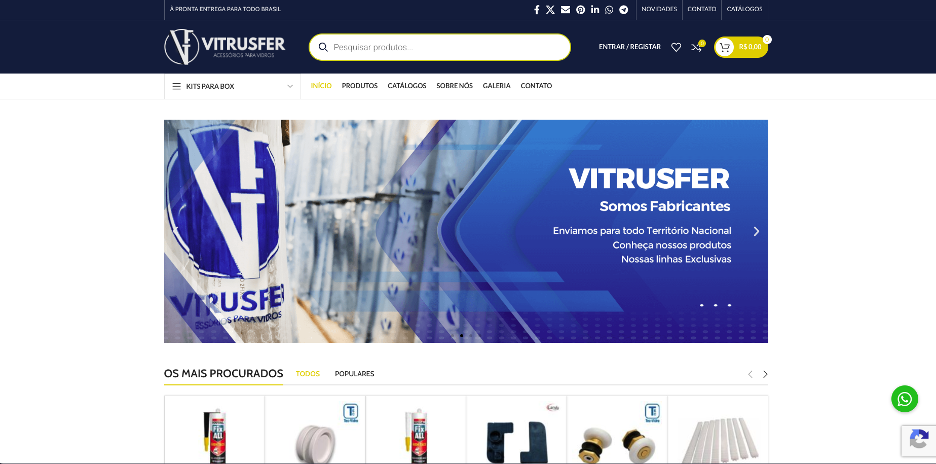 Project image: E-commerce Vitrusfer
