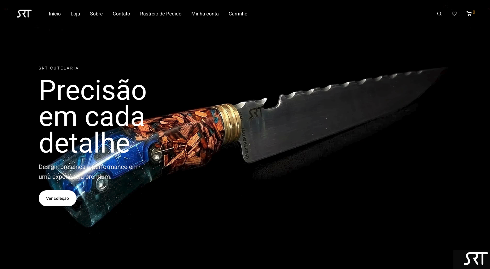 Project image: E-commerce Cutelaria SRT
