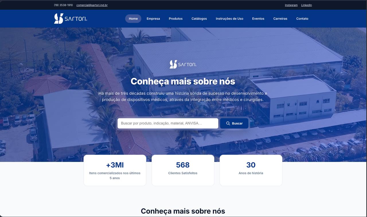Project image: Sartori Industry Web Platform