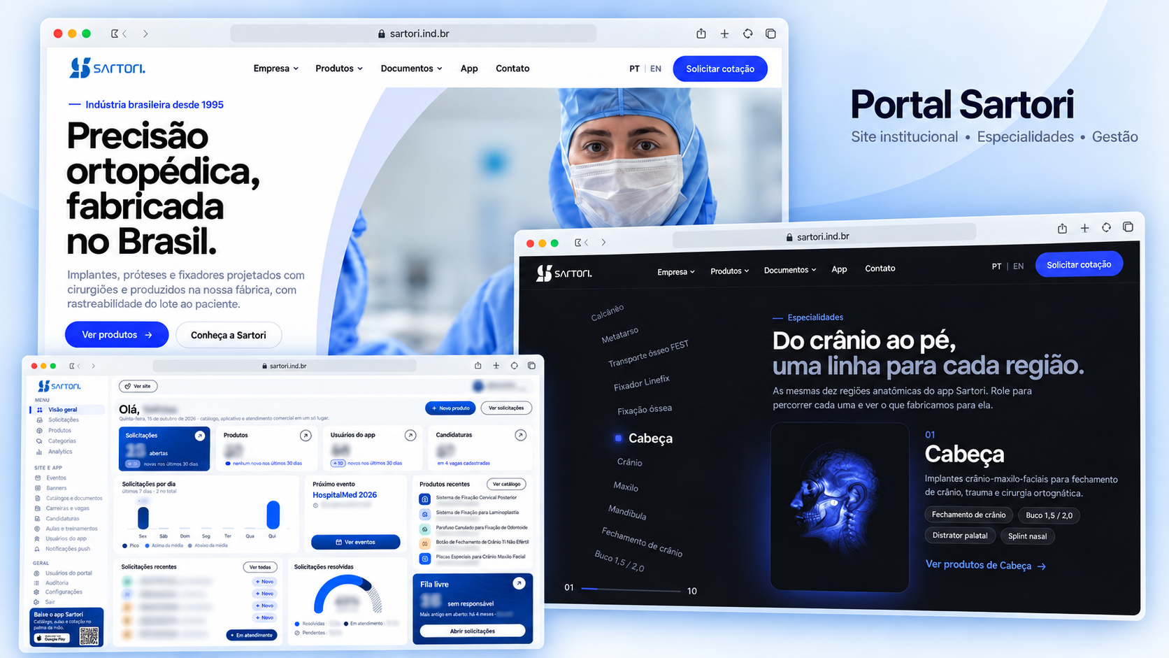 Imagem do projeto: Plataforma Web Sartori Indústria